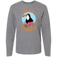 thumbnail image 3 of Inktastic Save the Rainforest Toucan Illustration Long Sleeve T-Shirt, 3 of 5