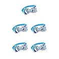 thumbnail image 1 of Collares para perros Greeniant Pajaritas mascotas Aseo Decoraciones Suministros Cachorro azul blanco 5Conjunto, 1 of 6
