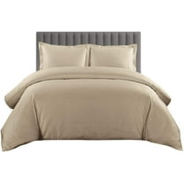 800 TC 100% Egyptian Cotton Duvet Cover Zipper Closur Ultra Soft Durable and Fade Resistant Color Beige Solid size Twin/Twin Xl