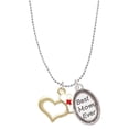 thumbnail image 1 of Delight Jewelry Goldtone Open Heart with Nurse Hat Best Mom Ever Charm Necklace, 1 of 4