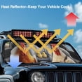 thumbnail image 4 of HUIACONG Cute Chickens Windshield Sun Shade Heat Shield Car Sun Visor Mat for Jeep Wrangler JL JLU 2018-2024 Rubicon Sahara 2 Door & 4 Door & Gladiator JT, 4 of 6
