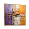 thumbnail image 2 of Designart "composition Impressions IV" Abstract Collages Floater Framed Canvas Wall Art, 2 of 7