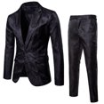 thumbnail image 2 of CEHVOM Men’s Suit Slim 2-Piece Suit Business Wedding Party Jacket Coat & Pants, 2 of 6