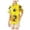 Yellow, variant on Glisme Boys Hawaiian Shirt Summer Short Sleeves Collar Button Top Cute Bee Print T Shirt Fashion Beach Shirts Yellow Tops Size 13-14 Years