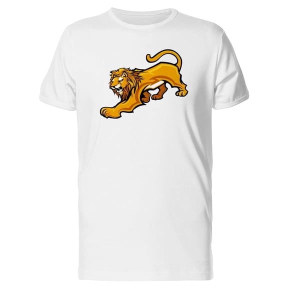 Lion Mascot, Retro Cartoon Tee Men's -Image by Shutterstock