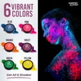 thumbnail image 3 of Pintura corporal contra salpicaduras y derrames, luz negra UV, 6 colores, 18 g, 3 of 7