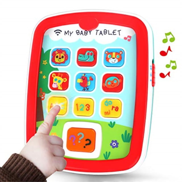 gilobaby my baby tablet with music & light, learning educational