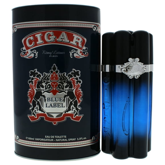 Étiquette Bleue à Cigares de Remy Latour pour Homme - Spray EDT de 3,3 oz