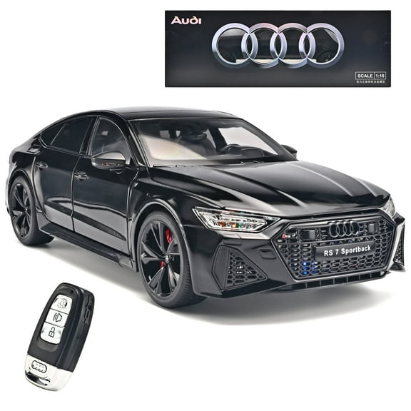 Anmyjuly 1:18 Audi RS7 Diecast Alloy Car Model - Realistic Simulation Key, Working Lights, Adjustable Seats, Removable Wheels ,Suitable for 14 gifts