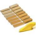 thumbnail image 1 of Kit de 70 piezas de papel lijador, bloque de lijado manual de 3,5 x 1 pulgada para papel de lija de alúmina de grano 80 a 600 con gancho y bucle húmedo y seco para manualidades en madera, 1 of 6