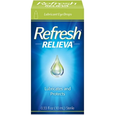 Refresh Relieva Lubricant Eye Drops, 0.33 Fl Oz (10ml) Sterile