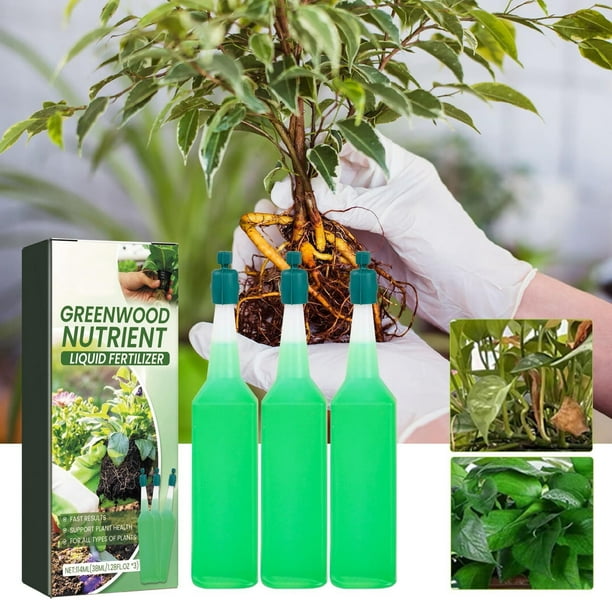 Solución nutritiva concentrada para el cultivo de flores, suculentas, vegetales y flores (caja de 38 ml x 3 unidades). Fertilizante hidropónico orgánico.