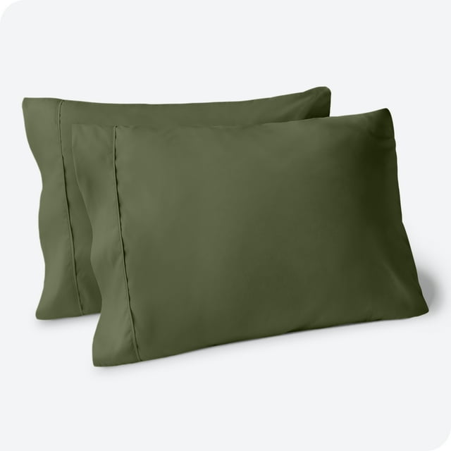 Bare Home Ensemble de Taies d'Oreiller - Premium 1800 Collection - Double Brossage - Ultra Doux - Format King, Cyprès, Lot de 2