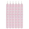 "Club Pack of 144 Classic Baby Pink and White Polka Dot Birthday Party Candles 2.25"""