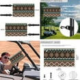 thumbnail image 5 of Jeiento Golf Cart Seat Cover 4 Pack with Steering Wheel Cover and Golf Cart Flags Navajo Pattern Golf Cart Seat Protector Steering Wheel Cover Accessories Decor 2PCS Small Flag for Golf Cart, 5 of 5