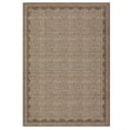 thumbnail image 4 of Nanan 8'x10' Scalloped Edge Area Rug, Machine Washable Low-Profile Woven Carpet, Non-Slip Soft Textured Rug for Living Room Bedroom Nursery Home Decor,Coffee, 4 of 8
