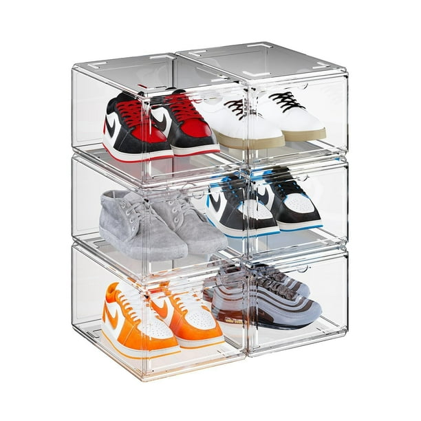 Organizador de Zapatos de Acrilico. Sneaker Box Apilable para Calzado. Zapatera de Alta Resistencia Ideal para Tenis Sneakers. Shoe Boxes. (6)