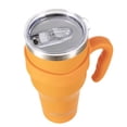 thumbnail image 7 of Ezprogear 40 oz Stainless Steel Tumbler Double Wall Travel Cup Vacuum Insulated Mug with Lid & Straws (Dark Orange), 7 of 7