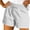 White, variant on cocolona Womens Summer Casual Loose Cargo Shorts Elastic Waist Drawstring Vacation Beach Shorts with Pocket