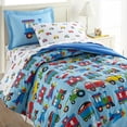 thumbnail image 6 of Wildkin Kids 100% Cotton Percale Standard Pillowcase for Boys and Girls - 30 x 20 Inches Inches (Trains, Planes & Trucks Blue), 6 of 8