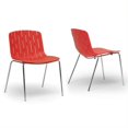 thumbnail image 1 of Atlin Designs Chaise de Salle à Manger en Rouge (Lot de 2), 1 of 1