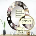 thumbnail image 3 of DESIGN ART Designart "Gold and Pink Fluid Fusion II" Abstract Modern Wall Mirror 24in.x36in., 3 of 4
