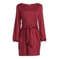 thumbnail image 6 of Nine.Eight Women’s Tie Waist Knit Cocktail Dress, 6 of 6
