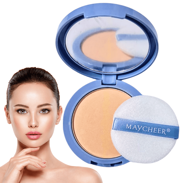 Polvo Compacto Matificador Fijador Base Maquillaje Natural