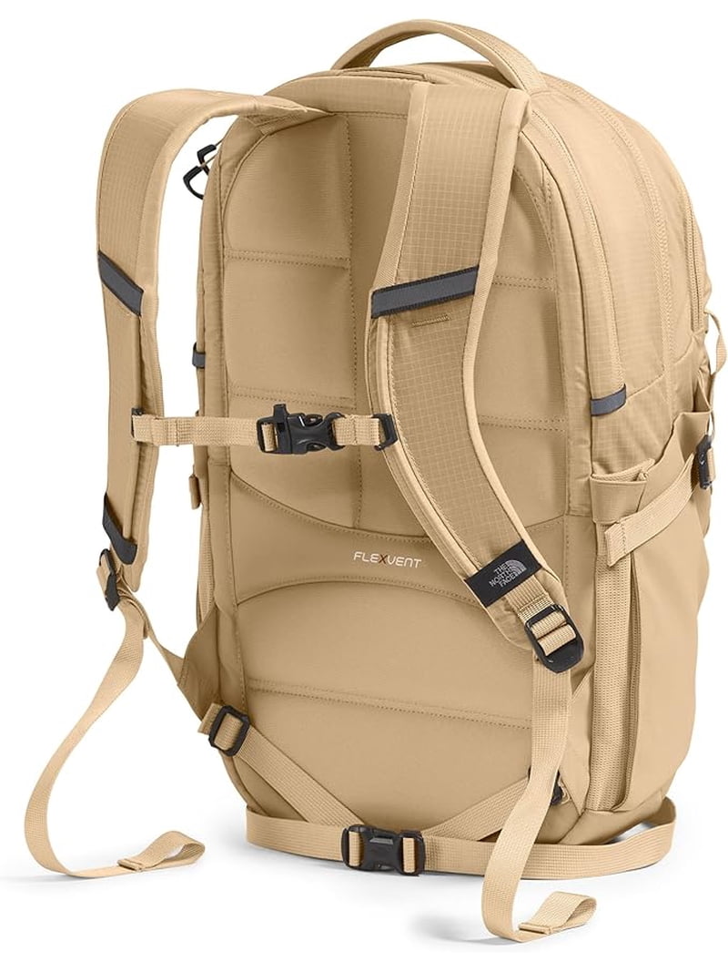 north face backpack khaki The Women's Borealis Commuter Laptop Backpack, Stone, One Size external water bottle pockets can easily double as multi THE NORTH FACE Backpack -