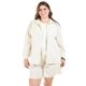 thumbnail image 1 of Set de lino camisa y short Roman Fashion /Tallas Extras, 9103 (Arena) beige 40, 1 of 6