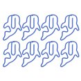 thumbnail image 3 of Juego de Clips de papel de oficina con forma bonita, 100 Uds., abrazadera de clip decorativa ligera y encantadora para la escuela, delfín, 3 of 5