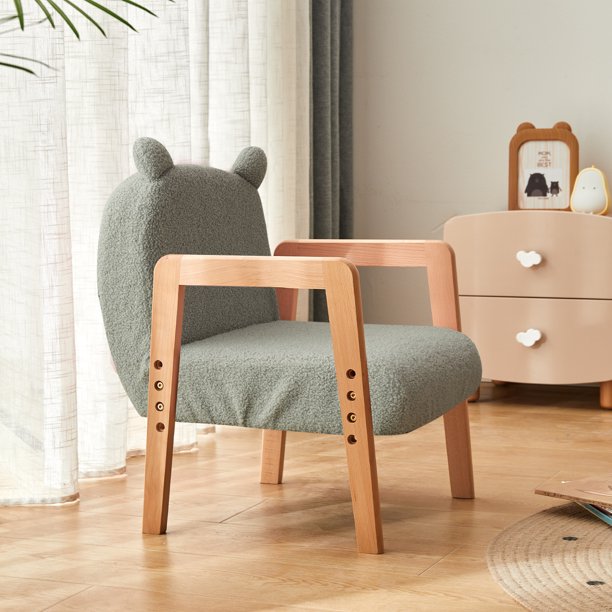 BYBYME Adjustable Toddler Sofa Chair,Kids Sofa Chair with Adjustable