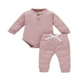 thumbnail image 1 of EIMELI Toddler Baby Boy Girl Fall Clothes Romper Tops Pants Set Outfit, 1 of 6