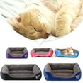 thumbnail image 2 of Square Kennel Mat Pet House for Small Dogs, Black Soft Warm Kennels Pet Bed for Puppys, Indoor /Outdoor Pet Cushion for Animals(Outside,L*W*H:45cm*40cm*12cm), 2 of 3