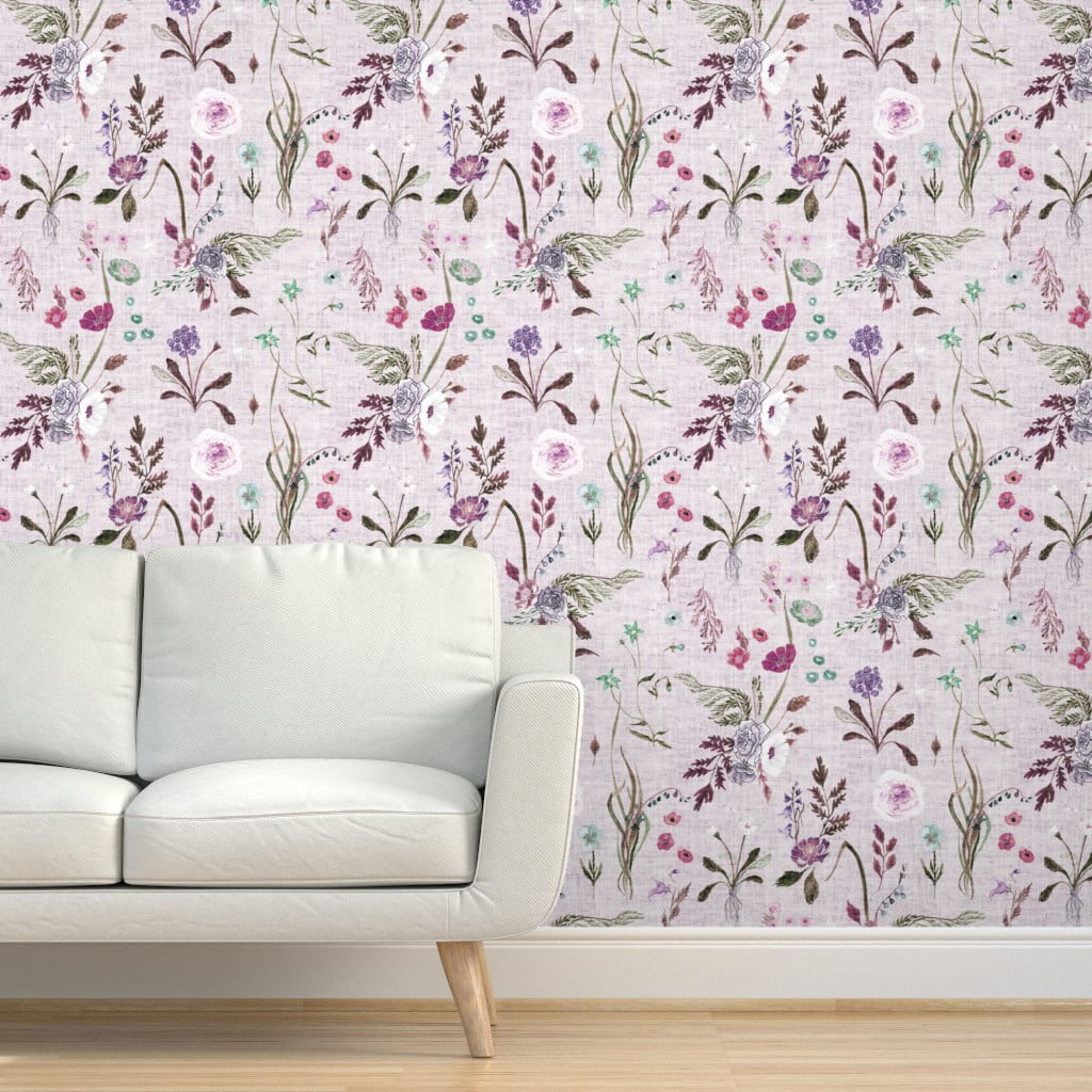 Buy Lavender Removable Wallpaper Purple Peel and Stick Wall Online in India   Etsy