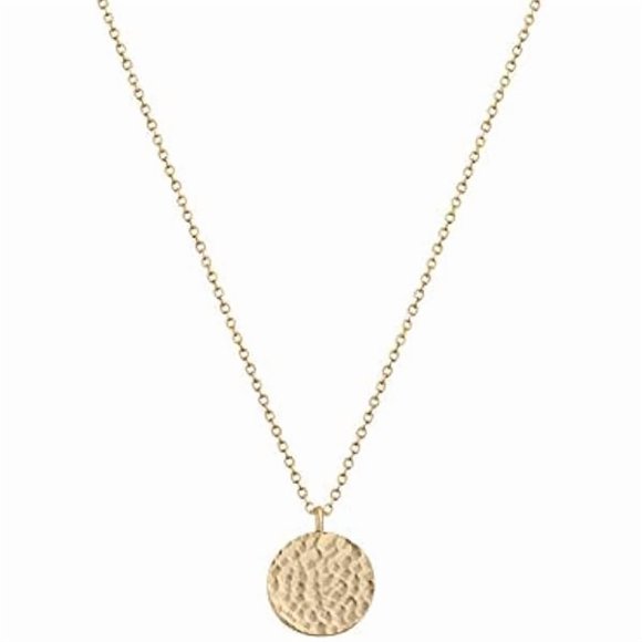 ccwmincc Pendant Necklace Gold Choker Layered Coin Open Karma Circle Full New Crescent Moon 14K Gold Plated Dainty Simple Moon Phase Jewelry for Women Gift