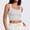 White, variant on Minimalist Flowy Tank Tops for Women Polyamid Sleeveless Crew Neck Black Modern Solid Pull-on Built In Bras Tank Tops Black,S