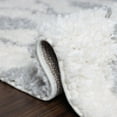thumbnail image 6 of Boho Tribal Geometric Shag Indoor Tassel Area Rug, Grey/Cream, 8' x 10', 6 of 8