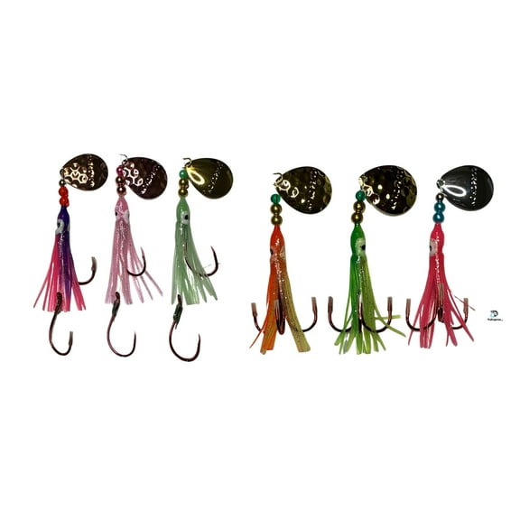 KOKOPROS Salmon Trolling Hoochies 6 Pack