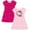 Pink / gray, variant on Hello Kitty 2 Pack Skater Dresses Little Kid to Big