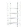 thumbnail image 4 of Vivienne Walker Edison Easy Assembly Solid Wood Spindle Short Bookshelf - White, 4 of 12