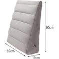 thumbnail image 2 of Inflatable Wedge Pillow, Bed Pillow, Fast Inflate Deflate Head, Shoulder, Back, Leg Support Travel Pillow for Bed, 2 of 5