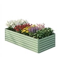 thumbnail image 1 of Galvanized Rectangular Garden Bed, Large Outdoor Planter Box, Rust-Resistant Metal Raised Beds for Vegetables, Flowers & Herbs, Easy Assembly, 1 of 6