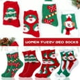 thumbnail image 6 of TRANSLINK 4 Pairs Fuzzy Socks for Women Girls Gifts Cute Cozy Fluffy Sock Warm Fuzzy Xmas Holiday Socks, 6 of 8