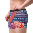 thumbnail image 3 of KLL Digital Flamingo Vibrant Art Men's Cotton Boxer Briefs Underwear-XX-Large, 3 of 7