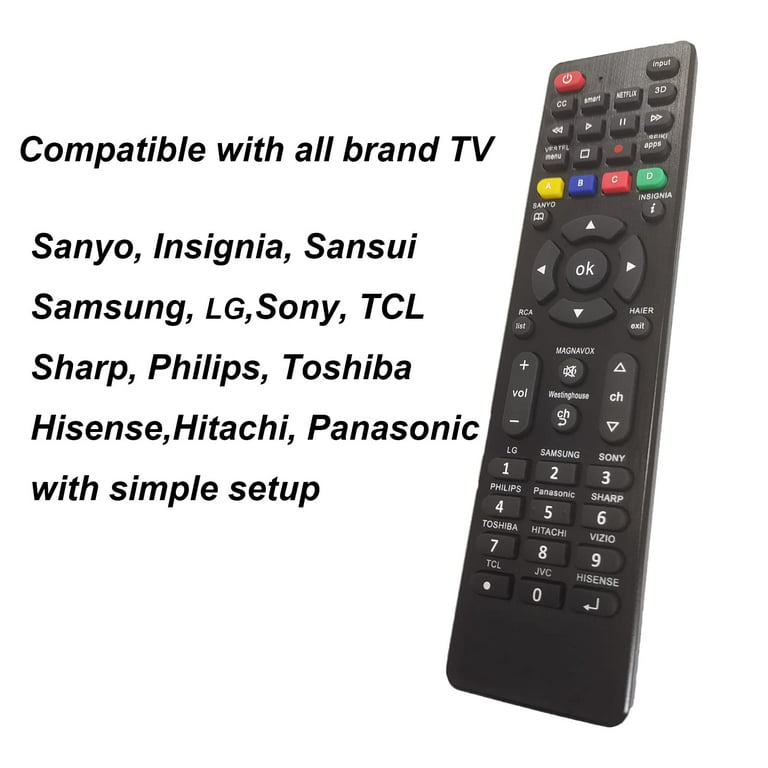 Télécommande tv universelle compatible philips panasonic lg sony