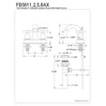 thumbnail image 2 of Kingston Brass FB5618AX 4 in. Centerset Bathroom Faucet, Brushed Nickel, 2 of 2