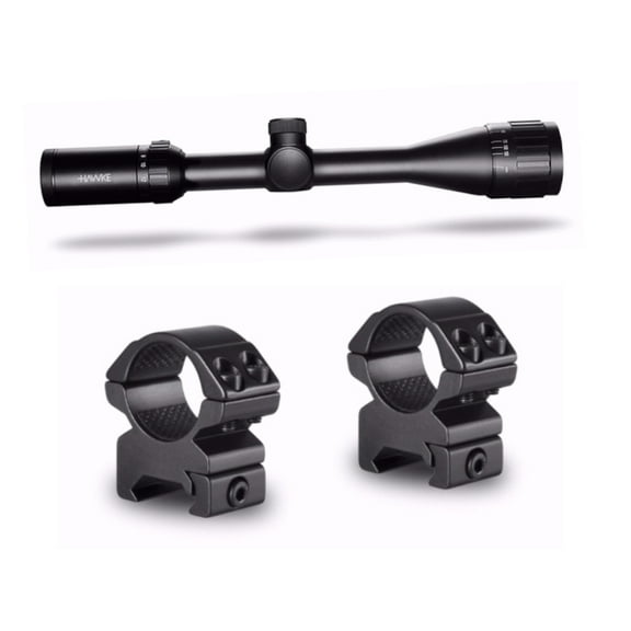 Hawke Sport Optics Vantage 4-12x40  Rimfire .22 WMR Riflescope w/ Mounting Rings