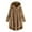 Khaki, variant on HKEJIAOI Winter Clearance S-A2 Women's Winter Warm Fleece Jackets Sherpa Lined Hoodies Midweight Sweatshirt Coat
