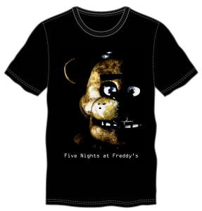 Five Nights At Freddy's Men's Black Tshirt Tees Clothing 